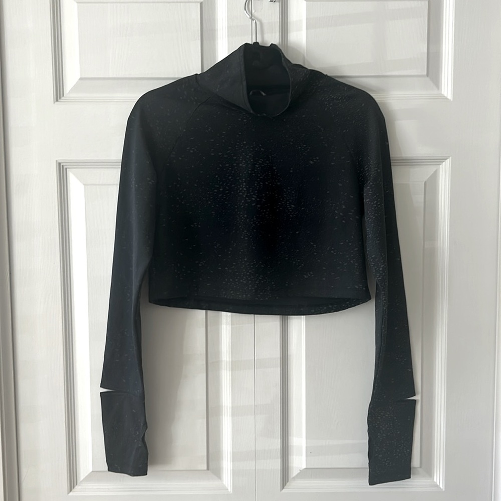 Oiselle Cropped Long Sleeve Run Top Sz M